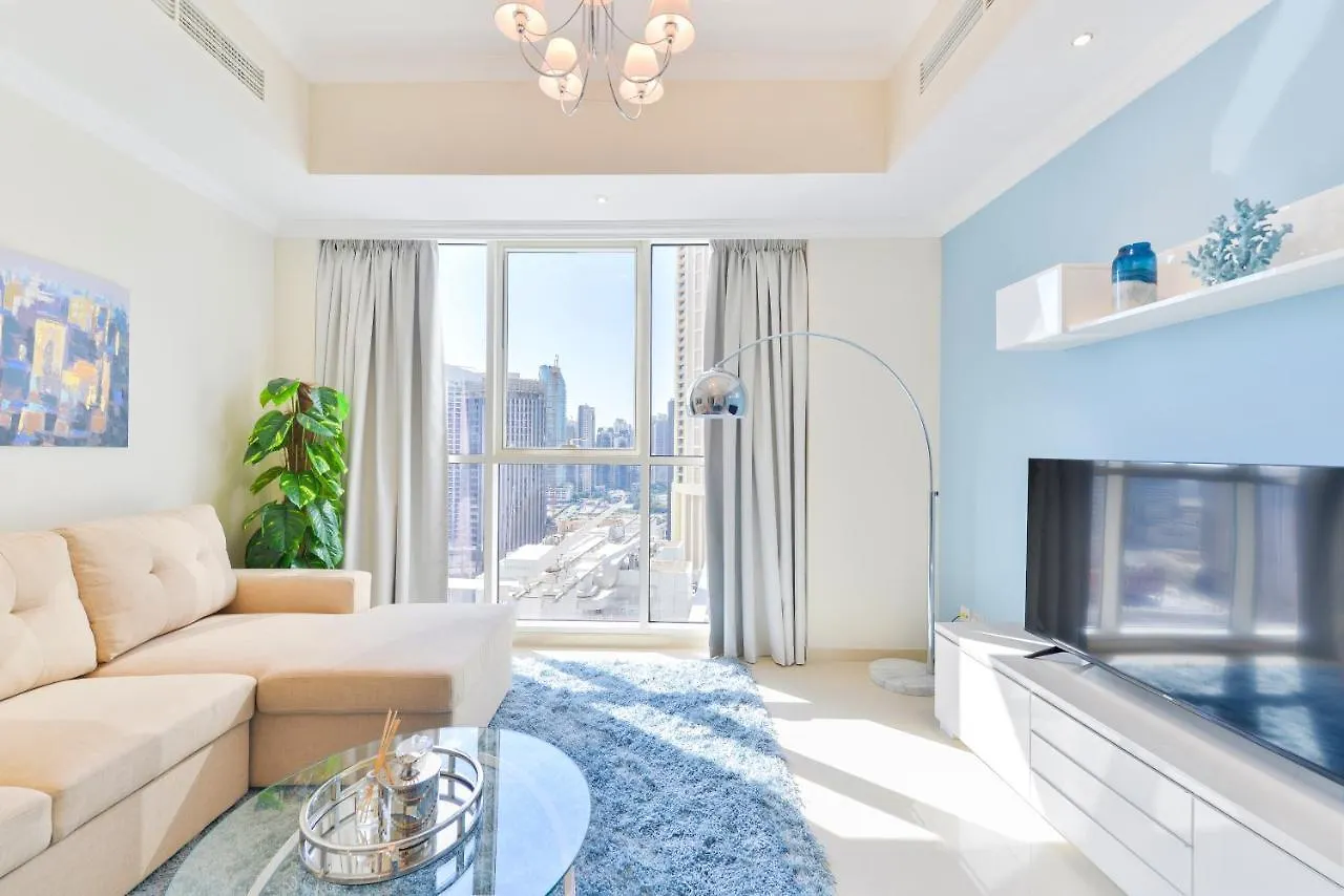 Apartment Dunya Tower - Downtown Luxury - 5 Min Walk To Dubai Mall!